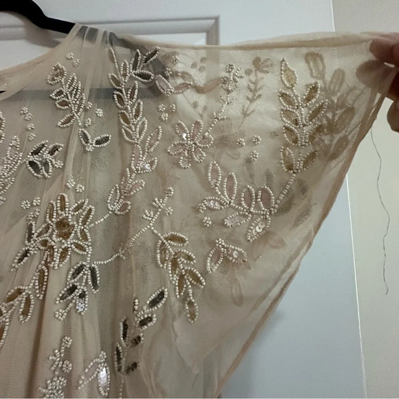 NWT Anthropologie Mac Duggal Evonna Dress 14 Wedding Mother of the Bride Ivory - Picture 14 of 16